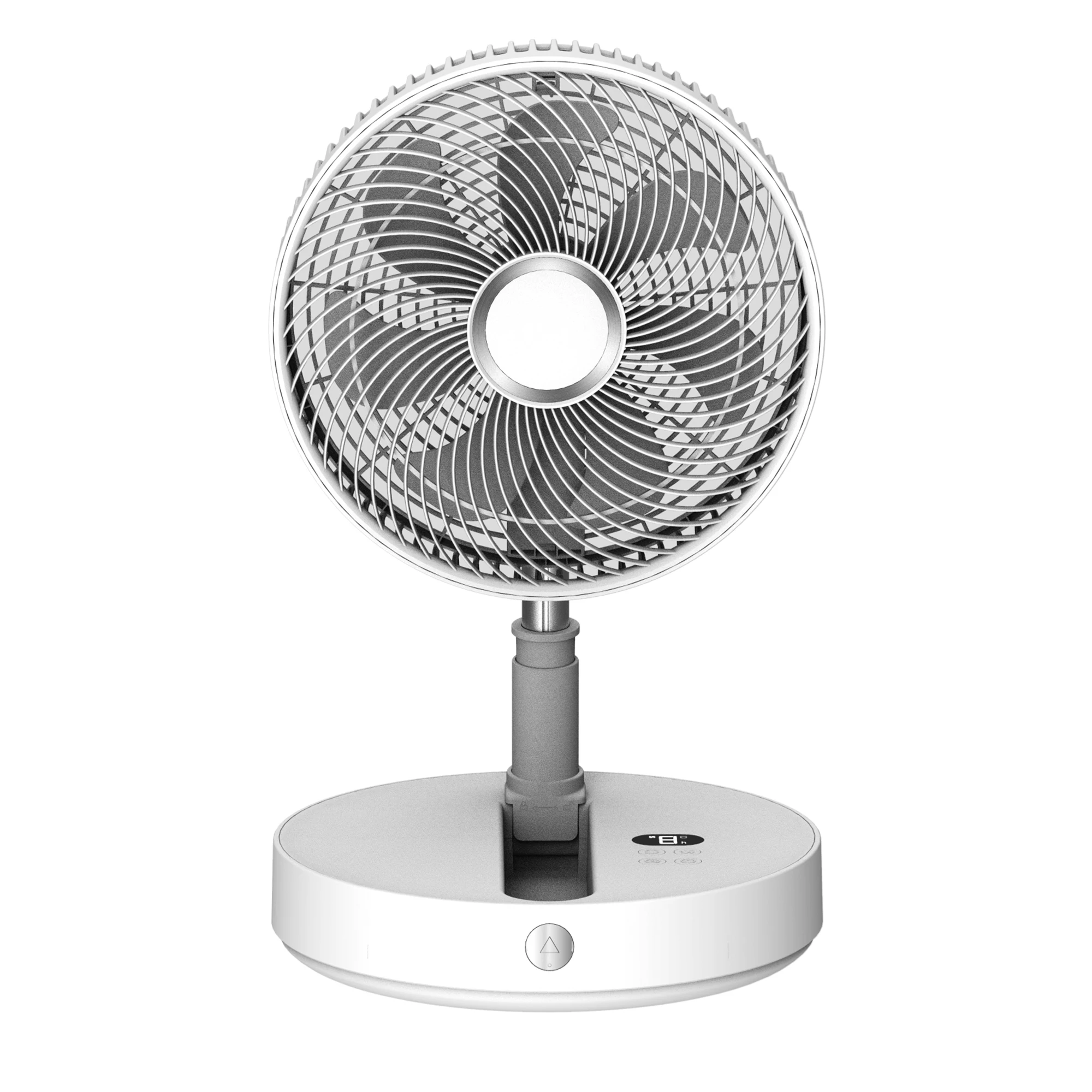 
P30 7200mAh Foldaway Fan Rechargeable Fan Ultra Lightweight Portable Compact 3 Speed Modes Stand Floor Fan Battery Operated 