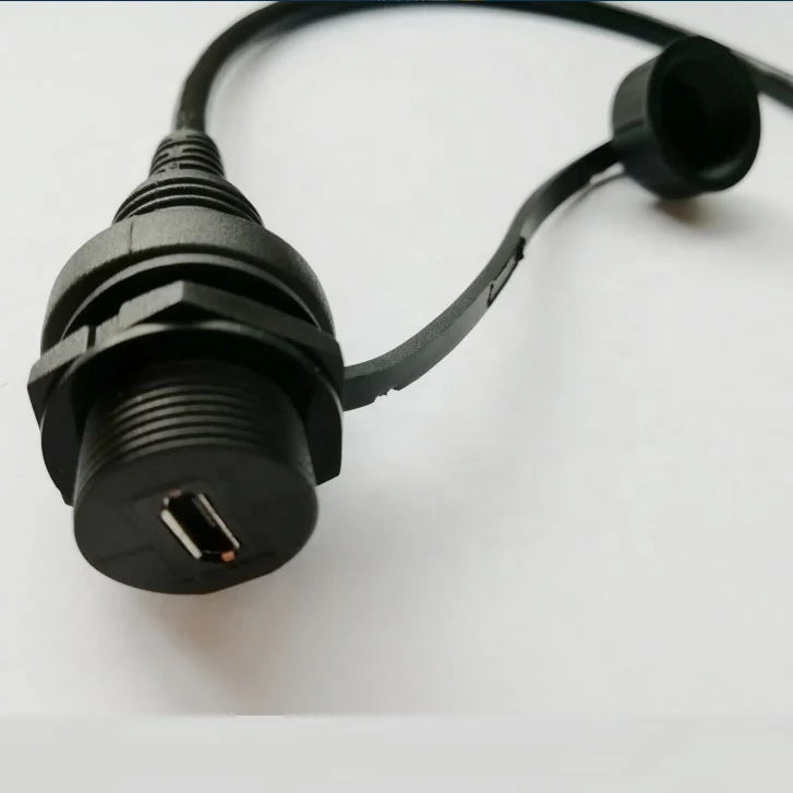 IP67 водонепроницаемый коннектор для кабеля 30 см 1m 3ft Micro-USB 5pin Мужской к женскому удлинитель