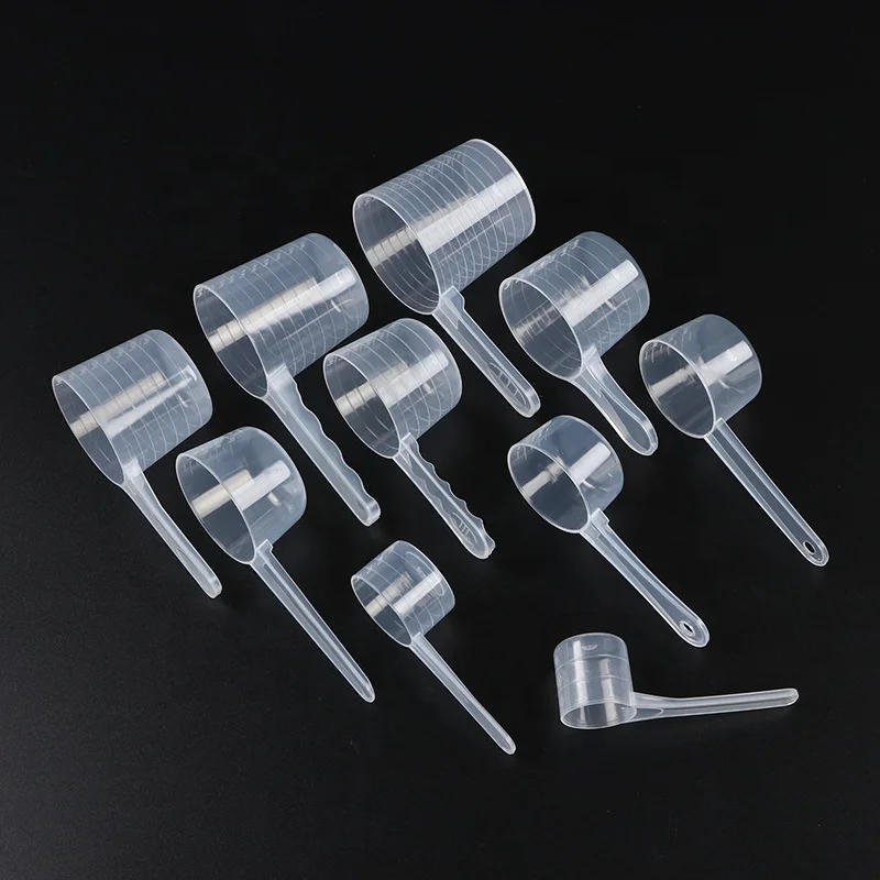 7.5g  15ml 2ml-120ml Transparent disposable protein powder milk powder plastic measuring spoon Plastic measuring Scoop