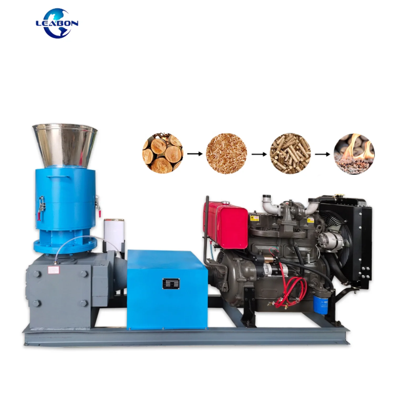 Biomass Fuel Rice Husk Straw Sawdust Wood Pellet Production Machine Wood Pellet Mill Machine