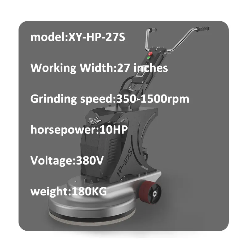 HP-27S Portable Large Cnc Vertical Concrete Stone Floor Polisher Handle Planetary Polishing Machine Plate Price For Sale