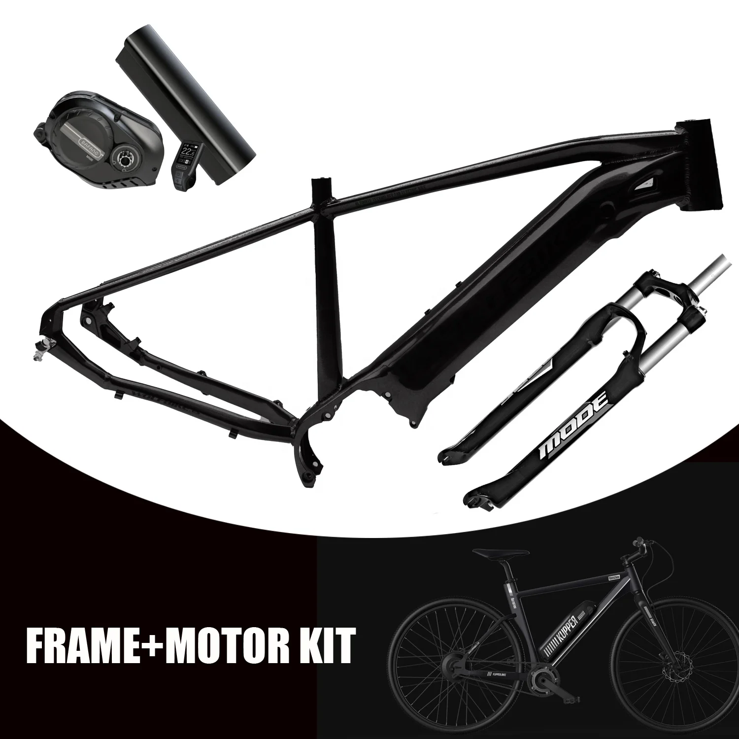 Китайские поставщики eMTB BMX Frame Chromoly 29 дюймов Fat Tire 29er рама для электрического велосипеда с подвесной фирменной вилкой