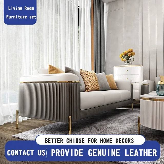 Factory Direct Sale Latest Design Couch Customized Italian Leather Sectional Italy Living Room Sofa High Quality Couch