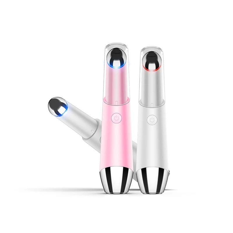 LED Mini Beauty Massage for Eyes Lip Face Heat Galvanic Facial Machine Eye Massage Vibration Face Massager