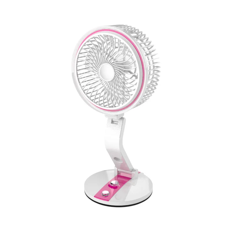 Hot Sale Home Office Rechargeable Table Multi Functional Personal Space usb Mini Portable fan with led light