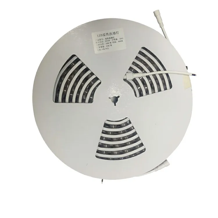 Waterproof Warm White Wallwasher Light 20W 24V Silicone Outdoor IP68 Lumileds RGB Flexible Led Wall Washer