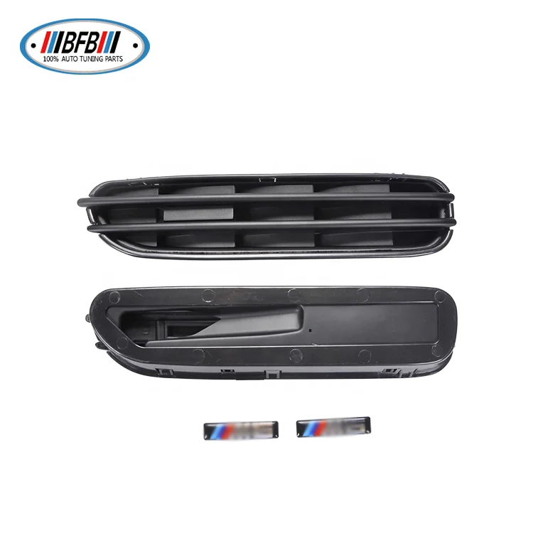 ABS Matt Black Side Vent For BMW E60 E39 M5 2006-2010 Side Grill Fender Replacement