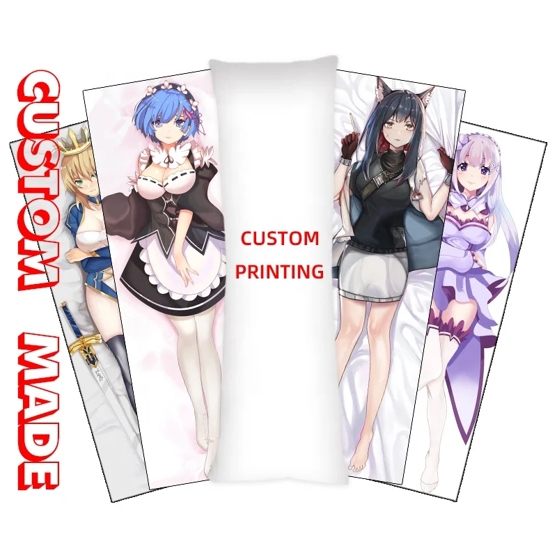 Naked sexy anime girls decorative custom body pillow case cheap dakimakura custom printed pillow