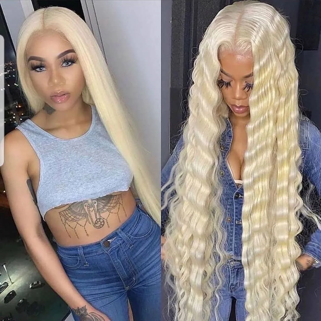 613 Glueless Full Lace Wig,Cheap Blonde Virgin Hair 613 Bundles And Lace Frontal,Blonde Hair Bundles With HD Frontal