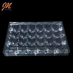 Прозрачная одноразовая пластиковая картонная коробка для перепелиных яиц для супермаркета по заводской цене