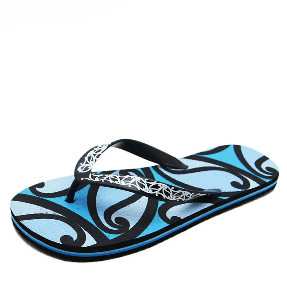 Summer Printing Wholesales Customized Logo EVA Sole Beach Sublimation Cheap Custom Flip Flops