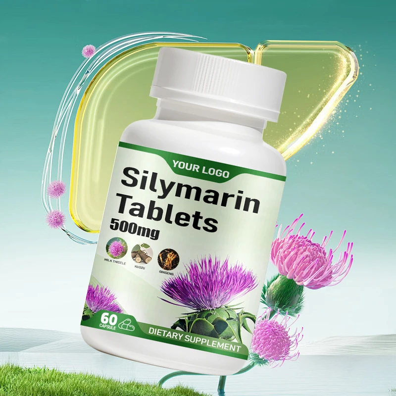Natural Raw Dietary Health Care Supplement Silymarin capsules