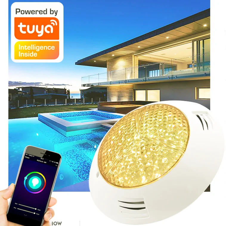 New Arrivals 12v 54w Led Par56 Solar Emaux RGB Nicheless Rechargeable Decoration Swimming Pool Light
