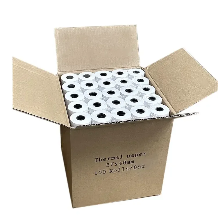 Free Sample 2  4/1  57mm Cash Register Till Receipt Tape Printing Papel Termico Pos Terminal Thermal Paper Roll