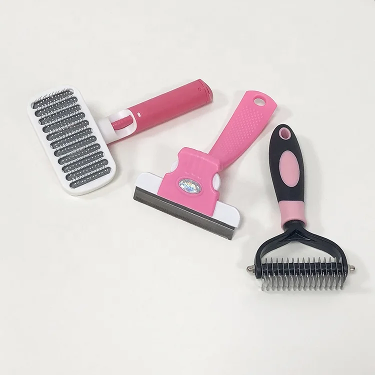 High Quality Pet Grooming Tool Bath&Massage Undercoat Hair Clean Rake Brush Pet Brush
