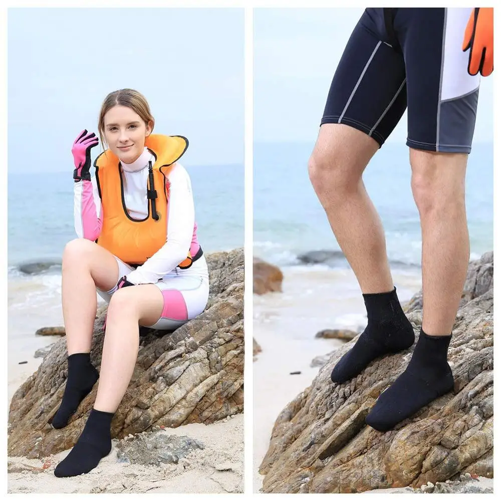 OEM ODM Design 3mm Soft Skin Anti Slip Sand Beach Tennis Sport Booties Water Activities Diving Surfing Wetsuit Neoprene Socks