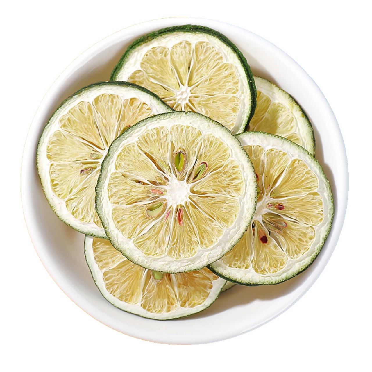 Huaou Chinese Low Price Dried Green Lemon Green Lime Slice Peel Fruit Tea Dry Lemon