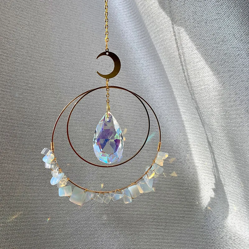 Wholesale High Quality Natural Crystal Sun Catcher Catchers Hanging Suncatche