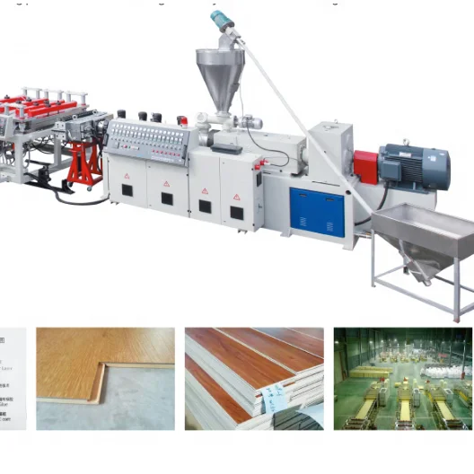 SPC LVT Sheet Making Machine  Extrusion Line   Panel   Plastic Board PVC Flooring