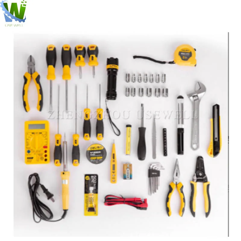 Electrical Power Engineering Maintenance Tools Sets Kit Electric Complete Drill Hand Tools Box for House and Electrical Work