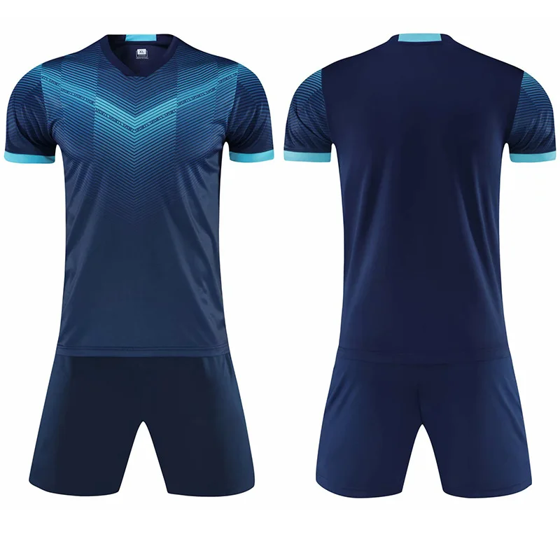 Blank Breathable High Quality Soccer Kits Football Jerseys Team Plain Custom Soccer Wear Jersey Set Football Uniform