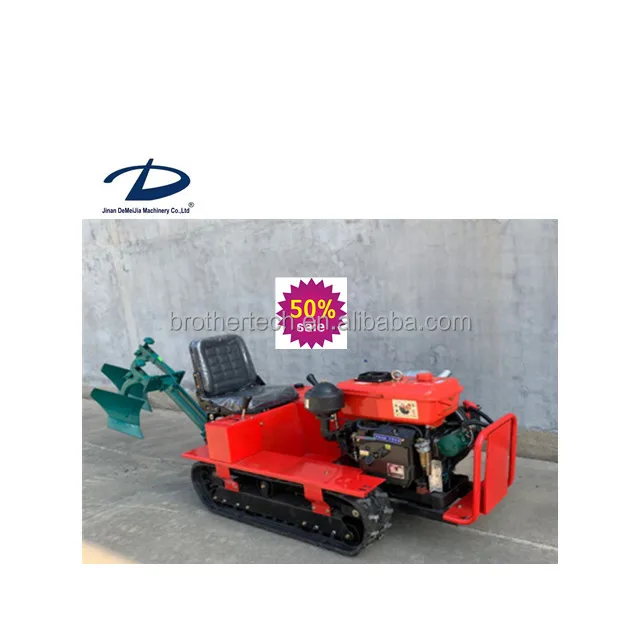 hand held agricultural machinery mini crawler cultivator Farm Ploughing Machine Rotary power Tiller