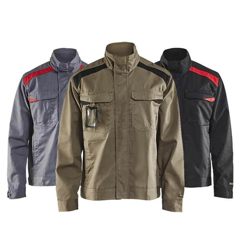 European Standard Workwear Long Sleeve Uniform Cheap Industry Jacket for Men