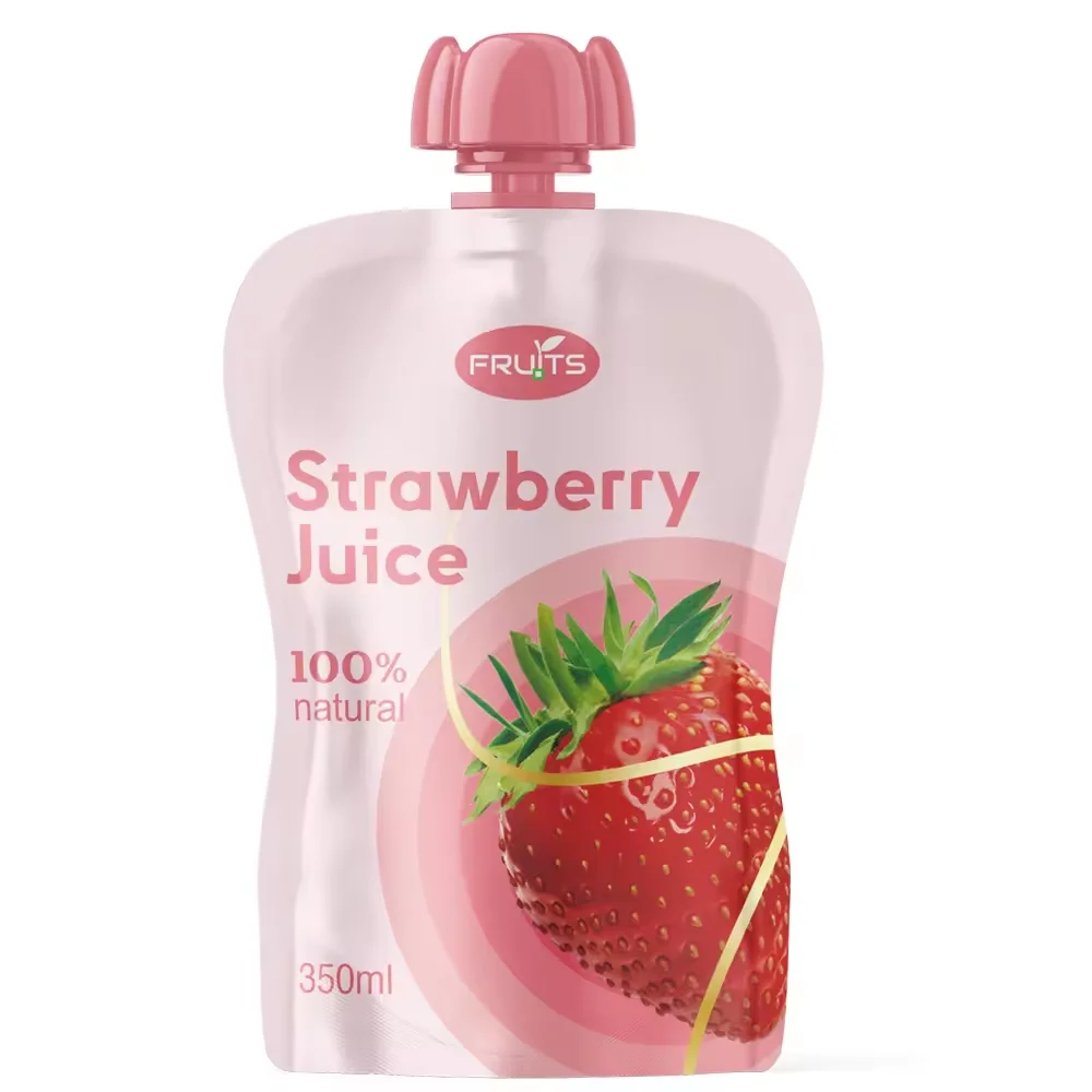 Food Grade Reusable Custom Cold Drink Liquid Puree Fruit Pouch Baby Food Supplement Packaging Snacks Juice Bag