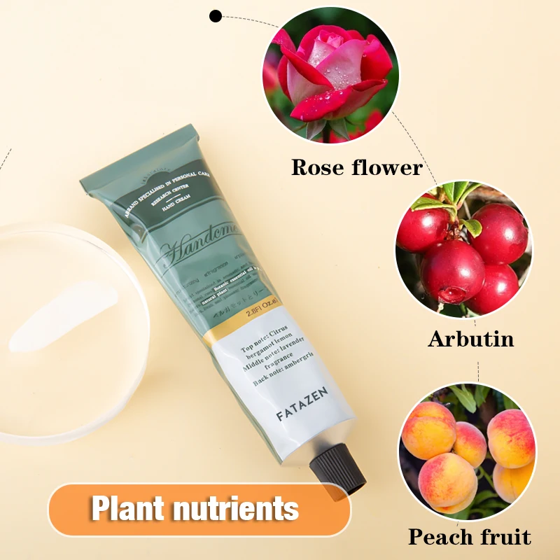 Private Label Organic Whitening Hand Lotion Moisturizing Nourishing Hand Cream OEM Perfume Repairing Plant Nutrients Hand Cream