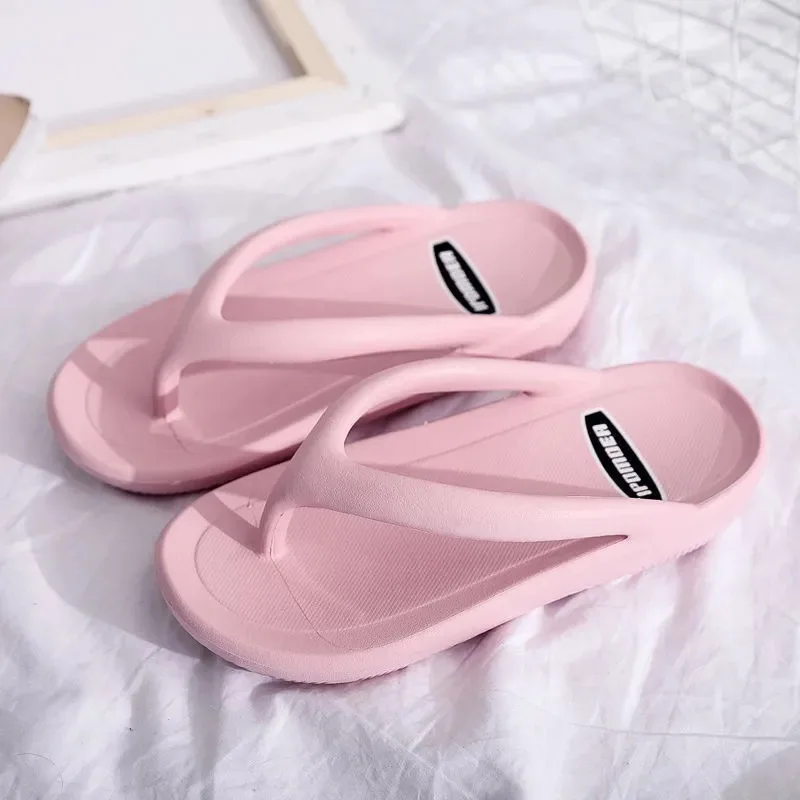 Thick bottom fashion flip flops women beach eco friendly flip flops customised flip flops