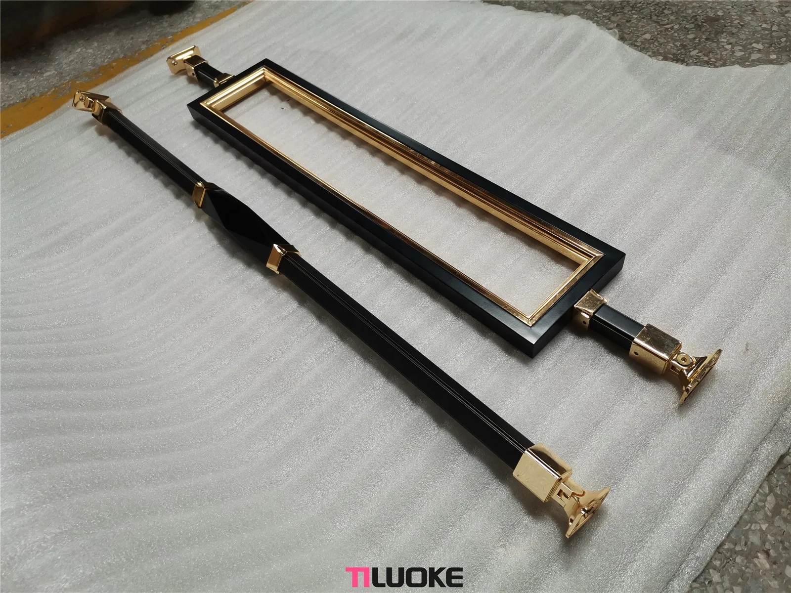 new modern style metal balustrades indoor luxury brass railings for house stairs