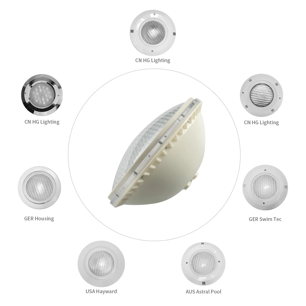 18W ABS Material PC Cover RGB Switch Control LED best above ground pool lights
