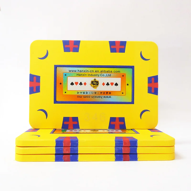 Rfid Security Game Token Rectangle Sticker Casino Poker Chips Plaque