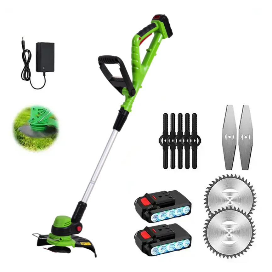 Ручной беспроводной триммер для газона, 20 В постоянного тока, электрический триммер для травы с аккумулятором и зарядным устройством