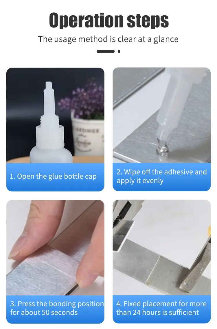 AODEGU Strong Adhesive Cyanoacrylate Ethyl Ester Universal Strong Adhesive