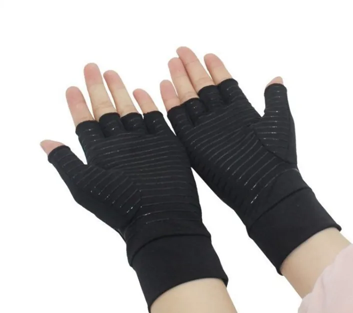 Fingerless Open Finger Anti-Slip Arthritis Hand Gloves, arthritis copper compression gloves, arthritis compression edema gloves