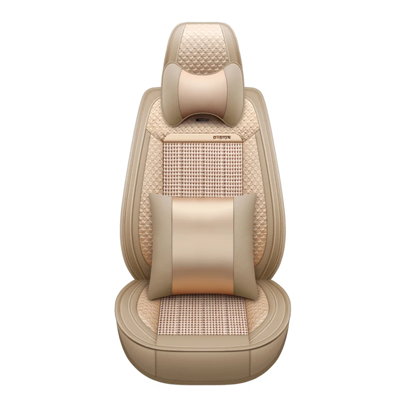 Hot products leather fight vertical ice silk car cooling seat cushion