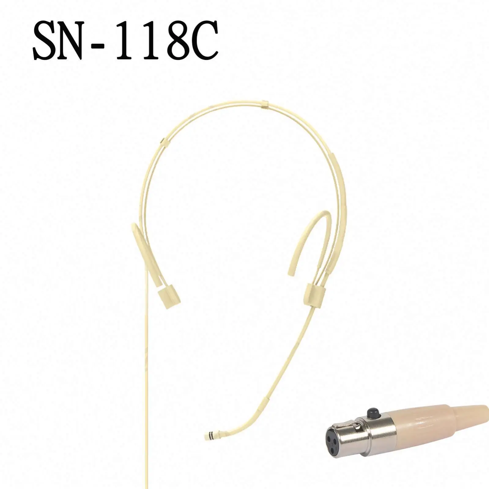 Sn-118C Uhf Wireless System Records Unidirectional Headset Microphone