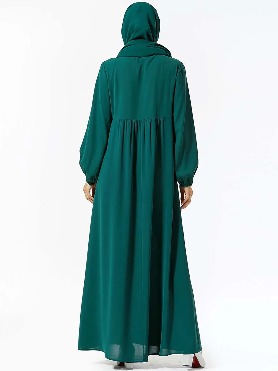Abaya Fashion Muslim Woman Maxi Turkish Clothes Dresses For Arabic Women Muslim Dress 2020 Pakistan Burka Women-burqa (No Scarf)