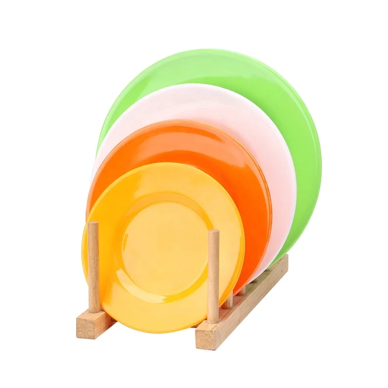 Round Pure color Dinner Plate Melamine Salad Steak Snack Plate Hotel Restaurant Kitchen Tableware