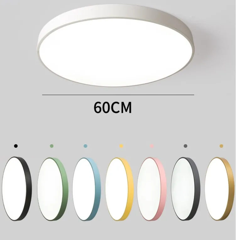 Modern Surface Mounted Bedroom Living Room Home Lighting Round Pink Black Ceiling Light,Led Ceiling Lamp,Led Ceiling Light