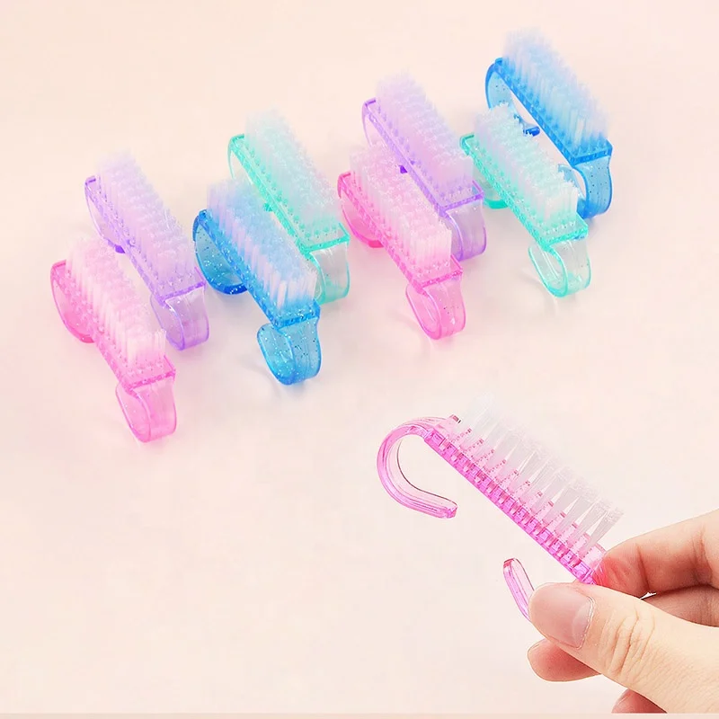 Hot sale pink nail dust brush manicure cleaning cleaner brush fingernail nail art tools