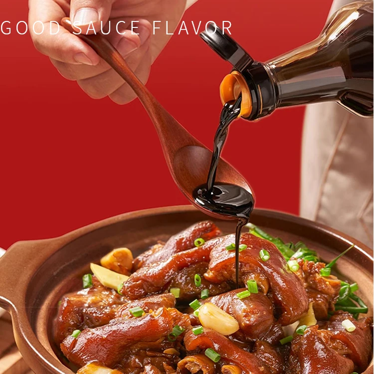 4.9L OEM Braised dark soy sauce bulk wholesale factory deliver price Haitian brewed Non-GMO Halal dark soy sauce for braising