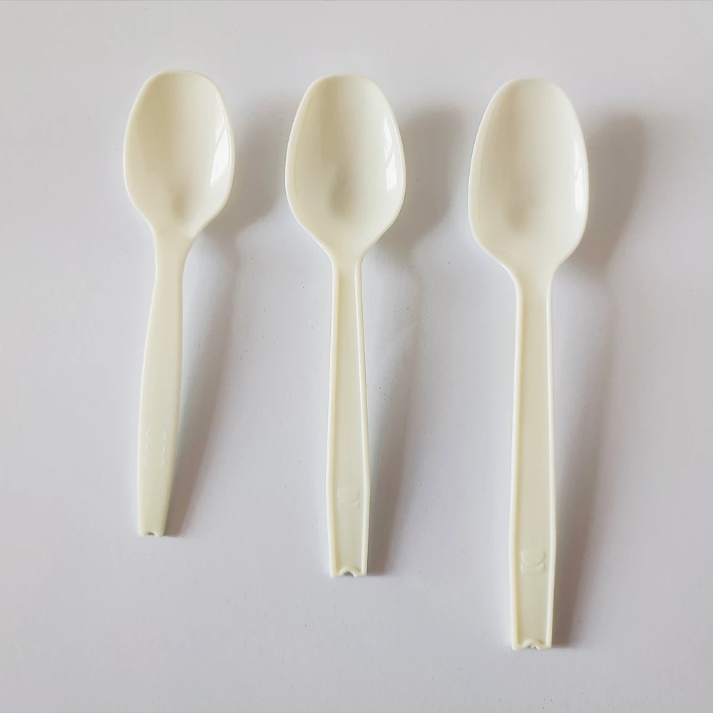 VI plastic spoon and fork PLA material 6 inch to 10 inch spoon and fork (1600382390974)