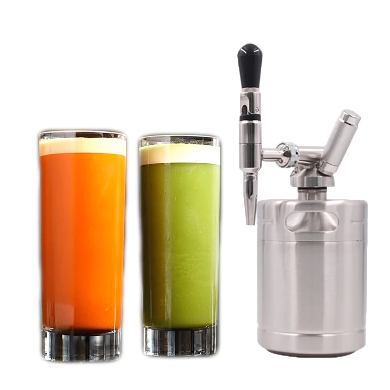 stainless steel nitro cold coffee n2 pressurized mini 4l vacuum sealed growler brewing coffee