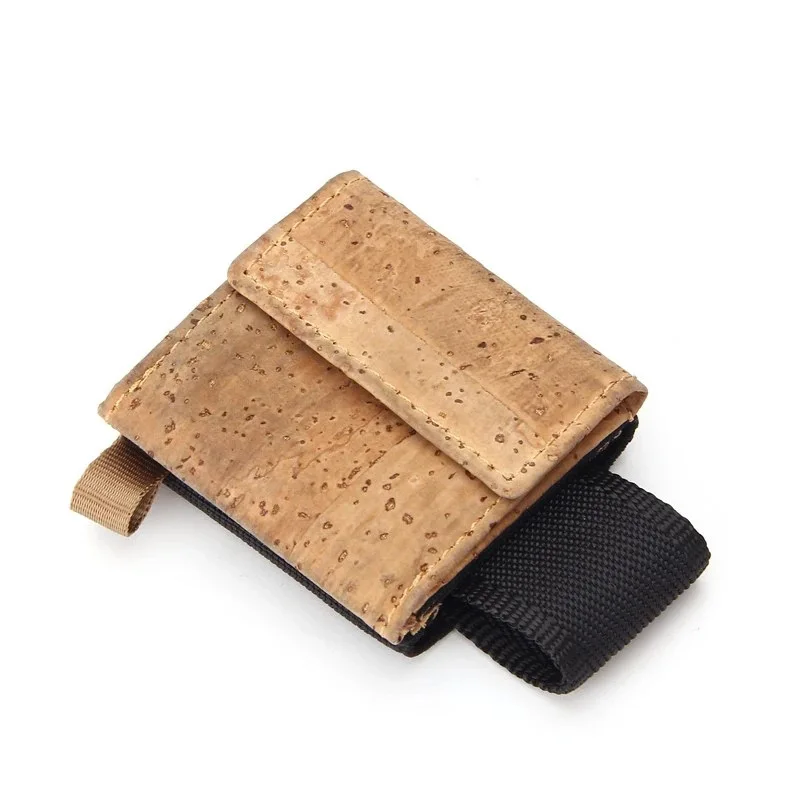 New model coin purse wood elastic wallet men mini cork card holder