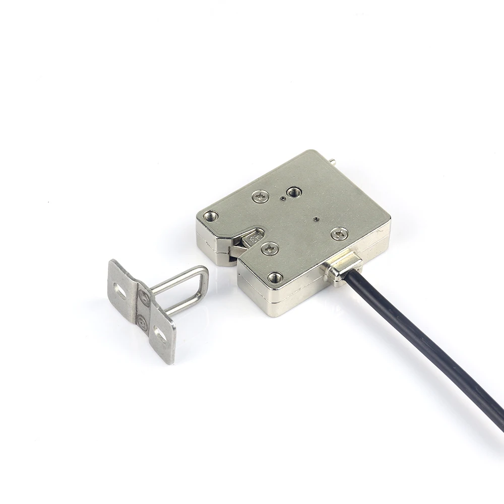 KERONG Small actuator 12V&24V Electric Solenoid Bolt Lock with hidden switch for Delivery Locker