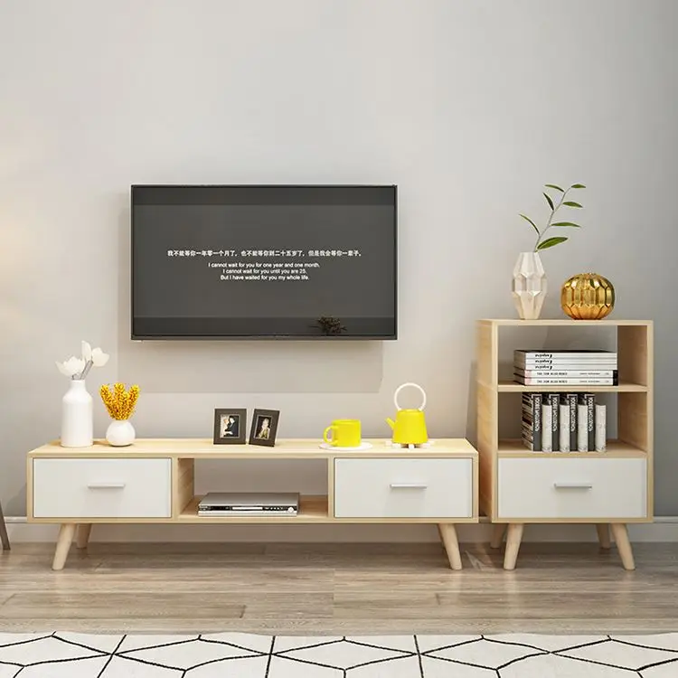 YQ JENMW New Modern Model MDF Wood Led TV Stand Design For Living Room