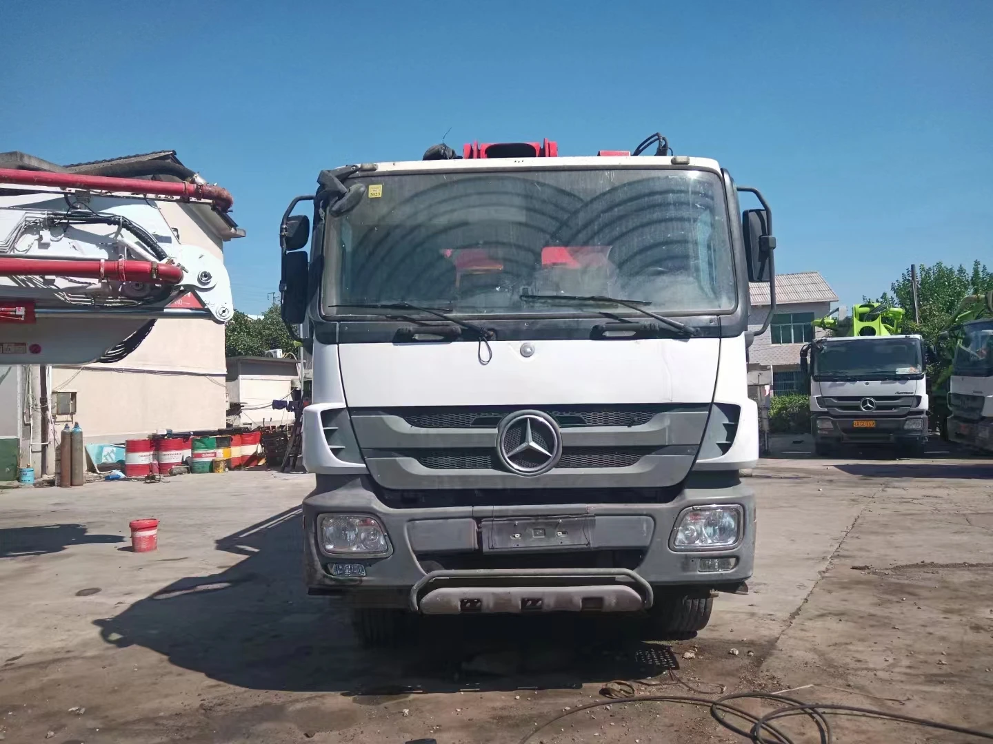 62m Sany Mercedes concrete boom pump truck 62 meter