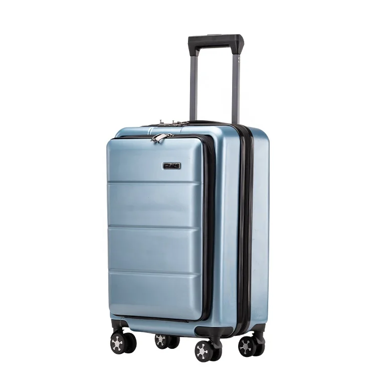 2019 New Product Low MOQ ABS PC Silent Wheel Valise Custom Boarding Suitcase Luggage Set